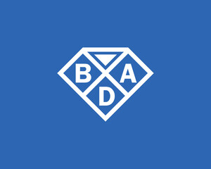 BDA logo design vector template. BDA logo design.