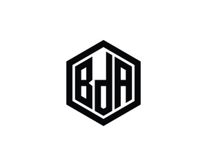 BDA logo design vector template. BDA logo design.