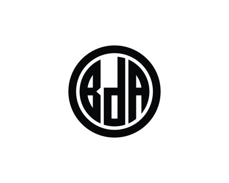 BDA logo design vector template. BDA logo design.