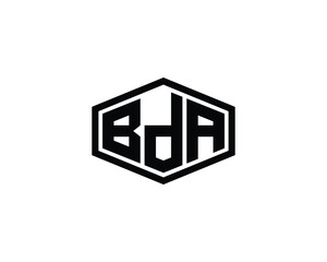 BDA logo design vector template. BDA logo design.