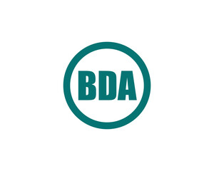 BDA logo design vector template. BDA logo design.