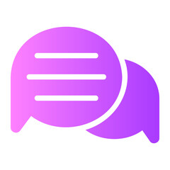 communication gradient icon