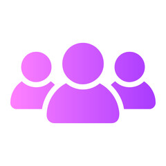 group gradient icon