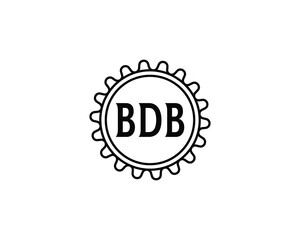 BDB logo design vector template. BDB logo design.