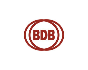 BDB logo design vector template. BDB logo design.