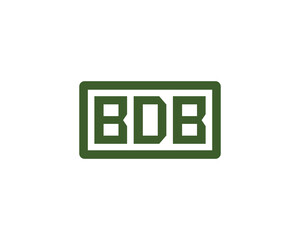 BDB logo design vector template. BDB logo design.