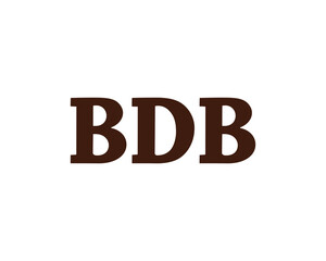 BDB logo design vector template. BDB logo design.