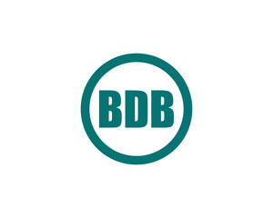 BDB logo design vector template. BDB logo design.