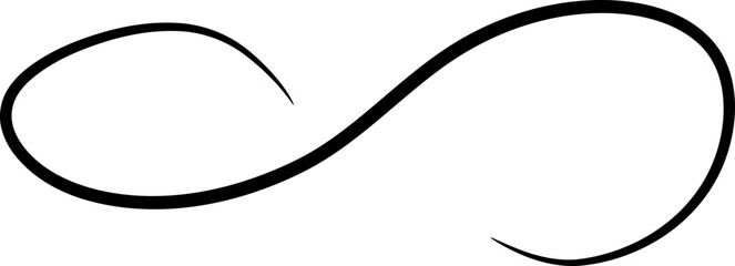 Curled Line Doodle Illustration 