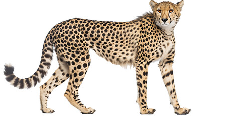 Cheetah isolated on transparent or white background © ceren