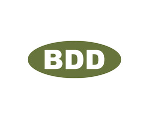 BDD logo design vector template. BDD logo design.