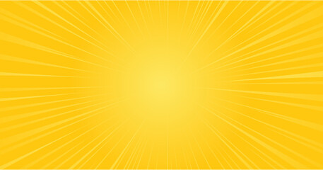 abstract background sunburst yellow orange pop art cartoon, Vector illustration, starburst. 