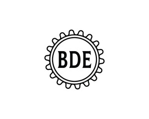 BDE logo design vector template. BDE logo design.