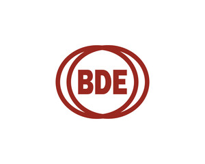BDE logo design vector template. BDE logo design.