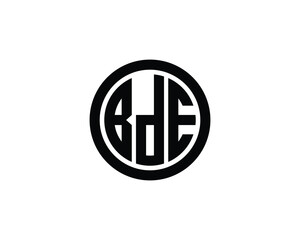 BDE logo design vector template. BDE logo design.