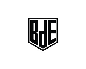 BDE logo design vector template. BDE logo design.