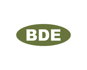BDE logo design vector template. BDE logo design.