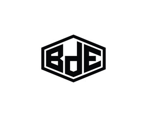 BDE logo design vector template. BDE logo design.