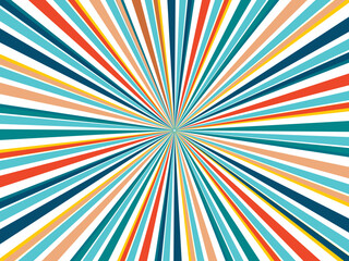 Colorful striped background. Vector illustration. Fun abstract pattern retro design, summer and carnival background.
