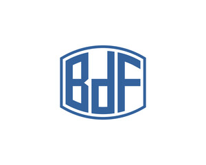 BDF logo design vector template. BDF logo design.