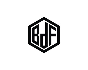 BDF logo design vector template. BDF logo design.