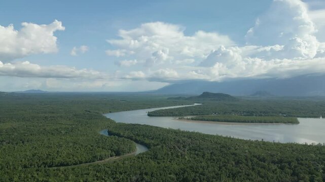 Beautiful Ariel Summer View At pugu Beach semata,Lundu Sarawak