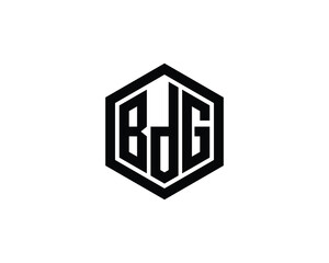BDG Logo design vector template. BDG Logo design.