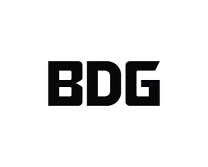 BDG Logo design vector template. BDG Logo design.