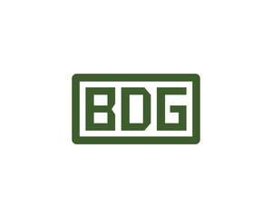 BDG Logo design vector template. BDG Logo design.