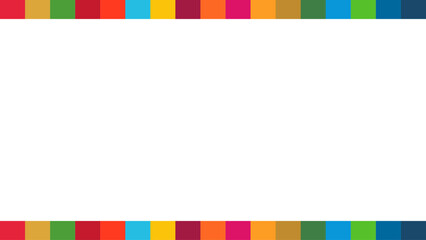 Fototapeta premium SDGsカラーのフレーム