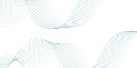 White wave curve lines banner background design. Abstract soft wave lines dynamic flowing light blue  isolated background. Vector Illustration of the blue pattern of lines. Black stripes on white