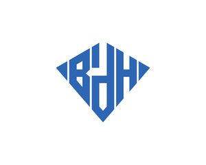 BDH Logo design vector template. BDH logo design.