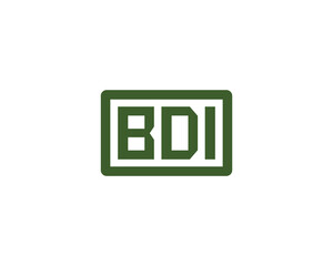 BDI Logo design vector template. BDI logo design.