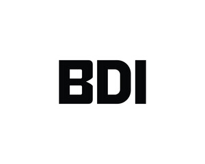 BDI Logo design vector template. BDI logo design.