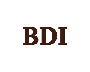 BDI Logo design vector template. BDI logo design.