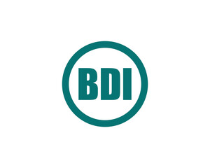 BDI Logo design vector template. BDI logo design.