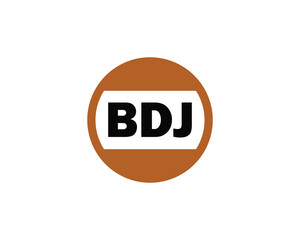 BDJ logo design vector template. BDJ logo design.