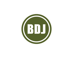 BDJ logo design vector template. BDJ logo design.