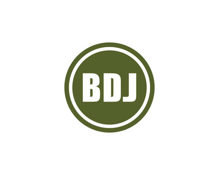 BDJ logo design vector template. BDJ logo design.