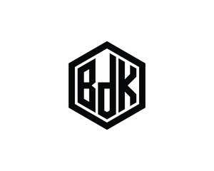 BDK Logo design vector template. BDK logo design.