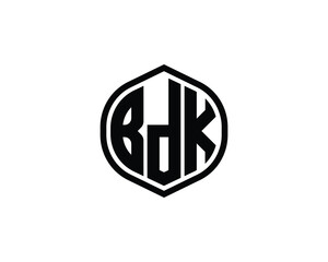 BDK Logo design vector template. BDK logo design.