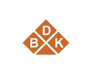 BDK Logo design vector template. BDK logo design.