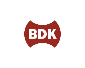 BDK Logo design vector template. BDK logo design.