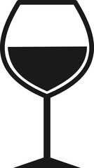 Wine Glass - Vector Graphic 