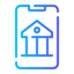 bile banking gradient icon