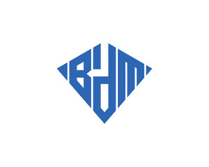 BDM logo design vector template. BDM logo design.