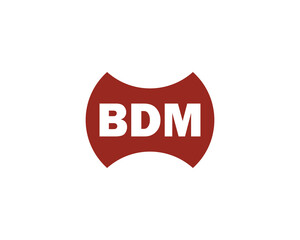 BDM logo design vector template. BDM logo design.