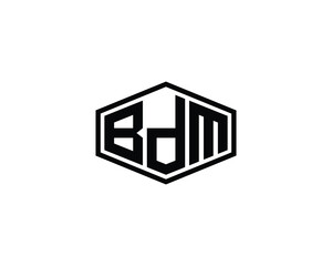 BDM logo design vector template. BDM logo design.