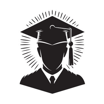recommend clip art: graduation Cap silhouette vector