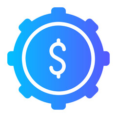 ney management gradient icon